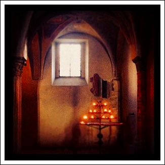 Candlelight in the Crypt of San Miniato